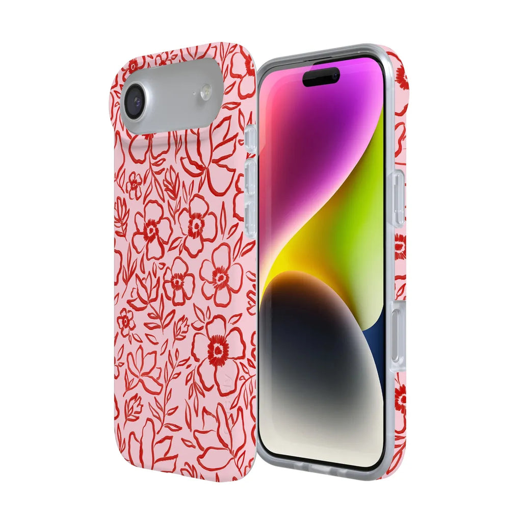 Blush Garden | Floral Doodle Case