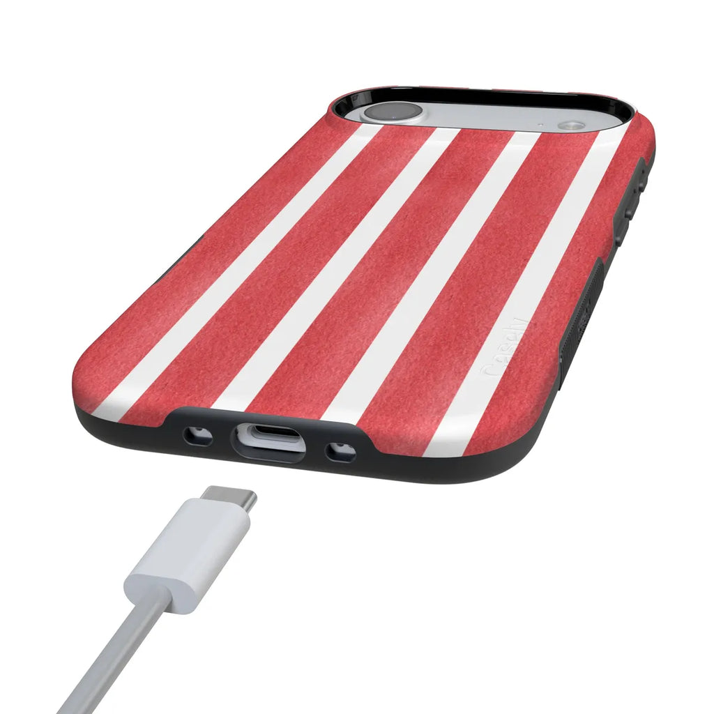 East Coast Summer | Red Stripes Case