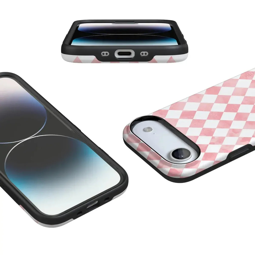 Queen of Diamonds | Pink Watercolor Case