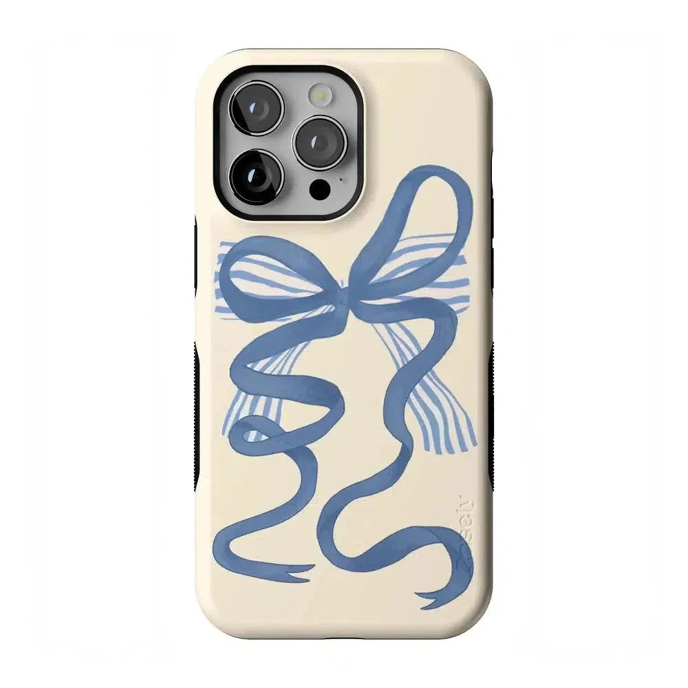 Heartstrings | Blue Bow Case Phone Case Casetry Bold Flex + MagSafe® iPhone 14 Pro Max