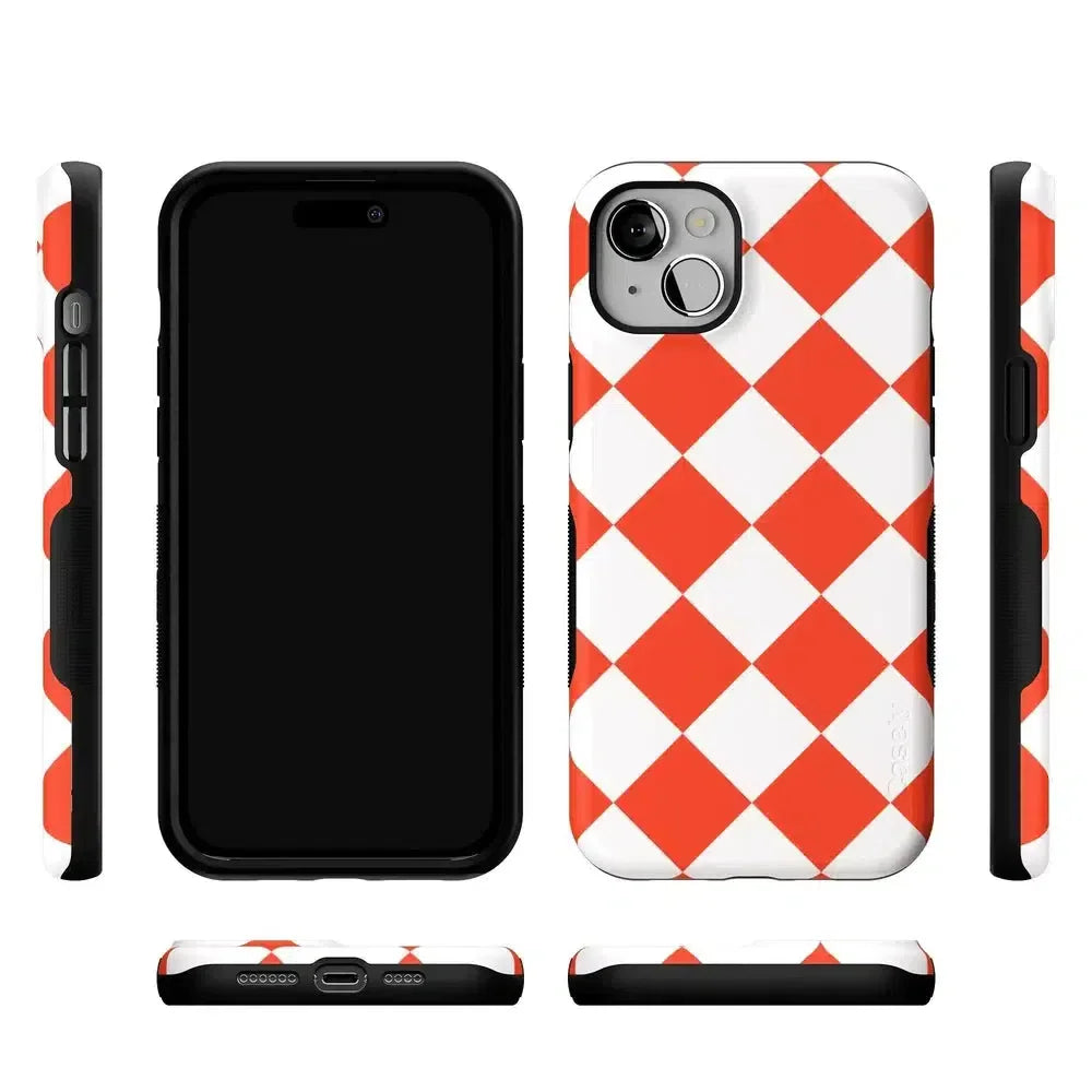 Red Checkerboard | High Contrast Design Case