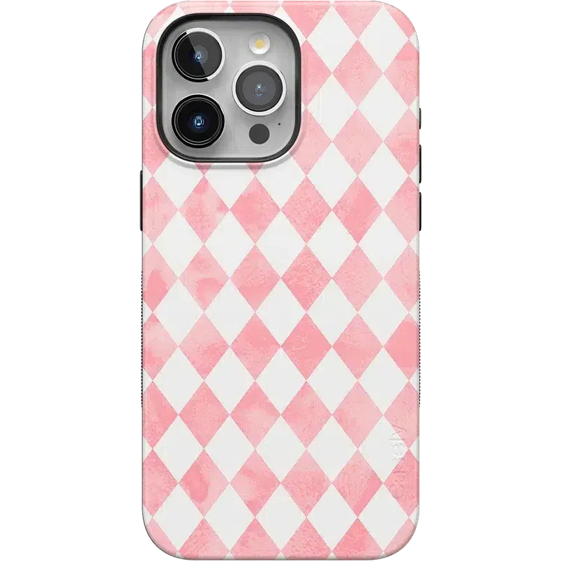 Queen of Diamonds | Pink Watercolor Case Phone Case Casetry Bold Flex + MagSafe® iPhone 15 Pro Max 
