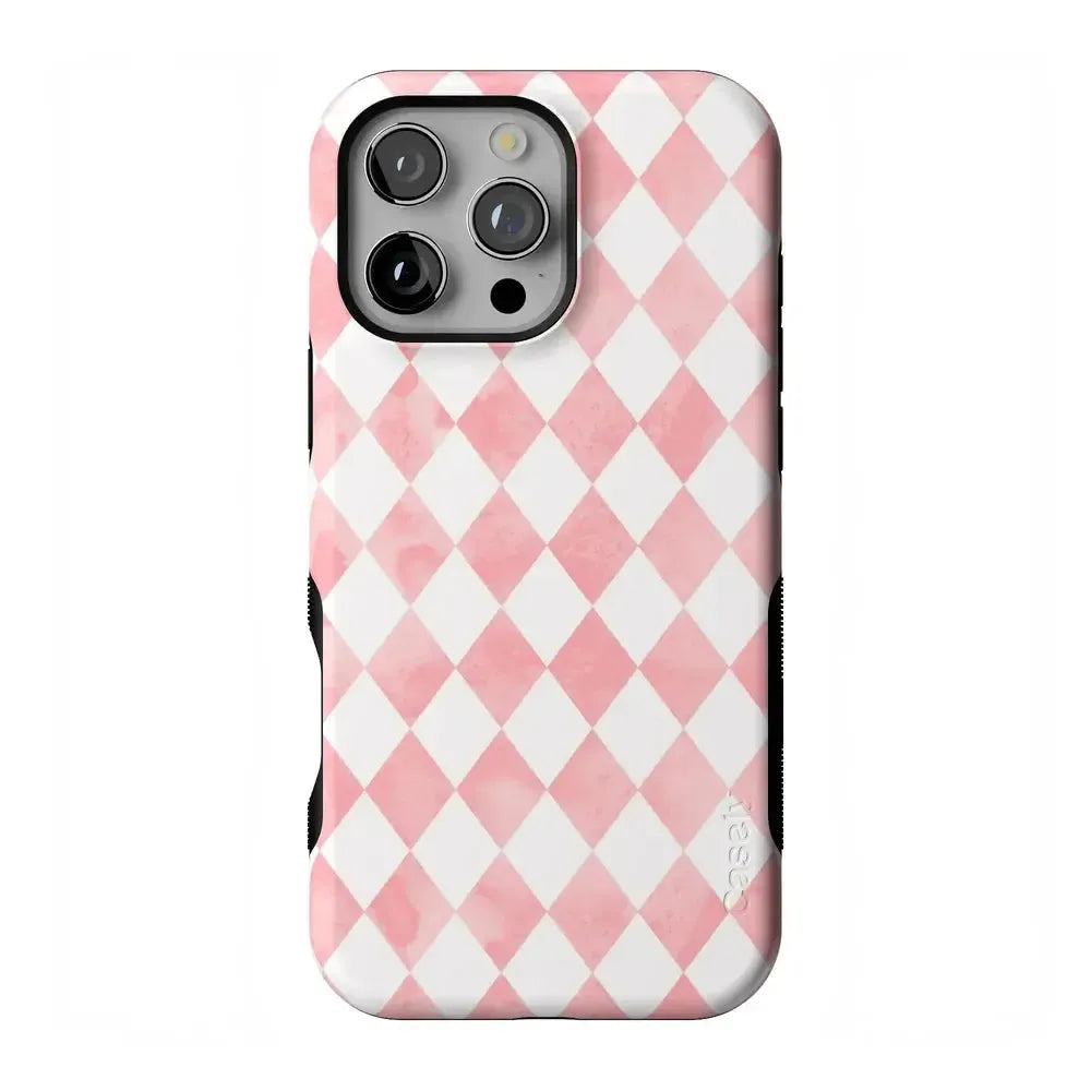 Queen of Diamonds | Pink Watercolor Case Phone Case Casetry Bold Flex + MagSafe® iPhone 16 Pro Max 