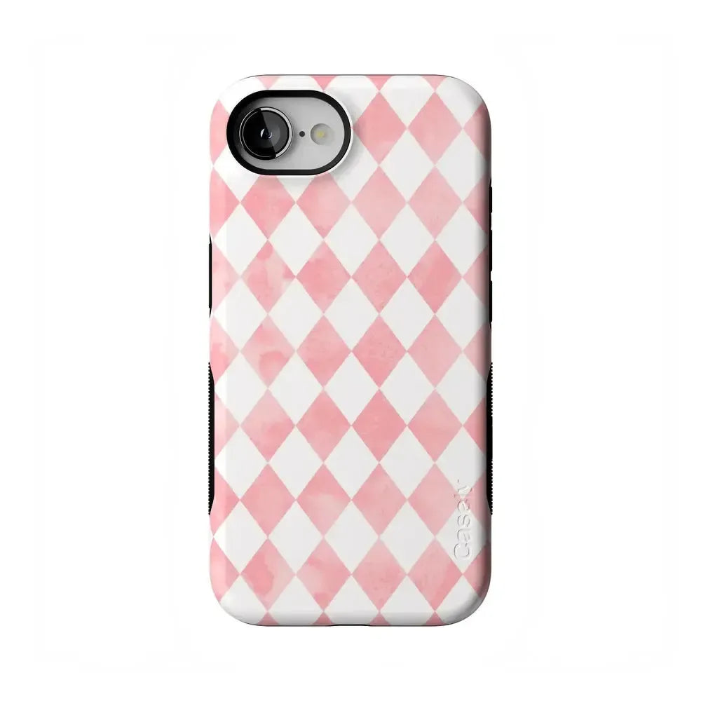 Queen of Diamonds | Pink Watercolor Case Phone Case Casetry Bold Flex + MagSafe® iPhone 16e 