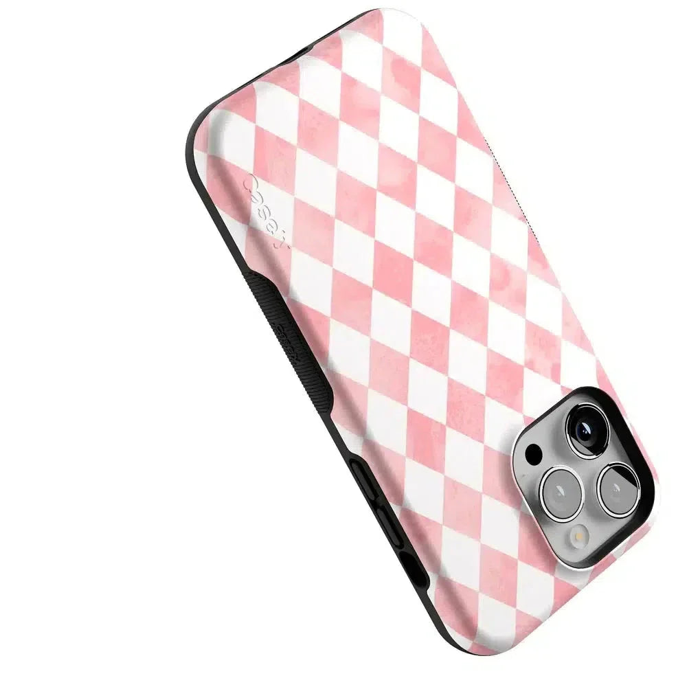 Queen of Diamonds | Pink Watercolor Case