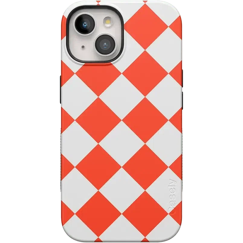 Red Checkerboard | High Contrast Design Case Phone Case Casetry Bold Flex + MagSafe® iPhone 15 Plus 