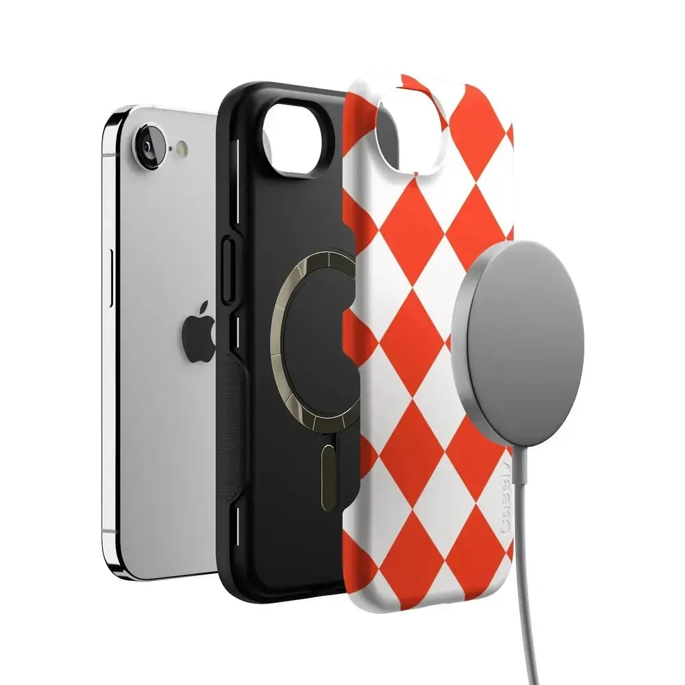 Red Checkerboard | High Contrast Design Case