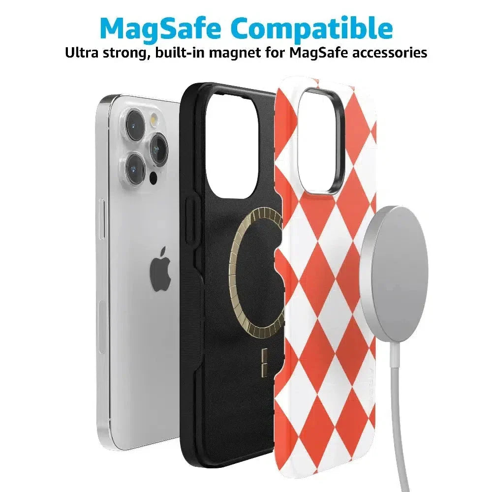 Red Checkerboard | High Contrast Design Case