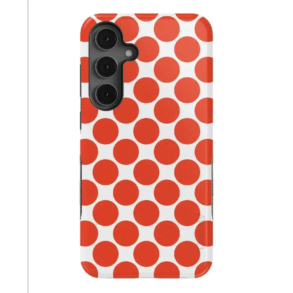Red Dots | High Contrast Design Case Phone Case Casetry Bold Flex + MagSafe® Galaxy S25 Plus 