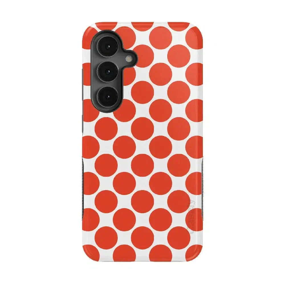 Red Dots | High Contrast Design Case Phone Case Casetry Bold Flex + MagSafe® Galaxy S25 