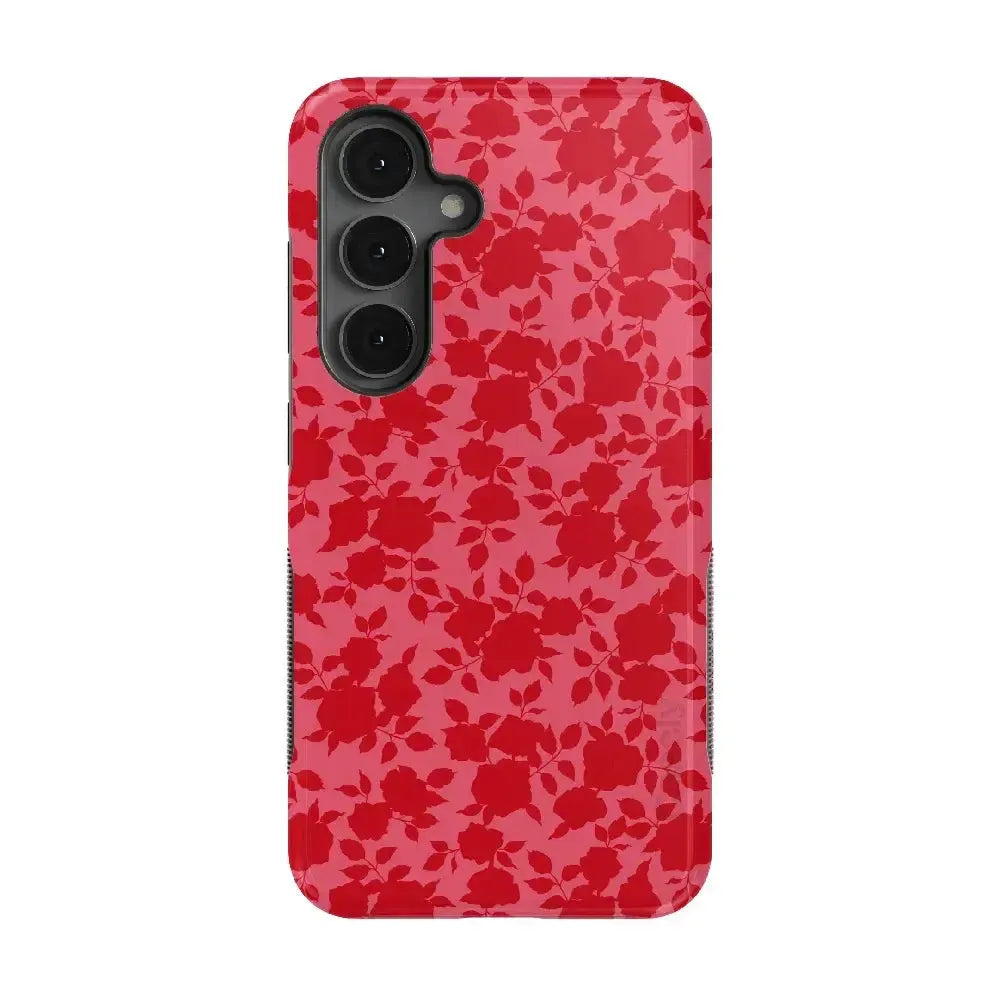 Rose Garden | Red Aesthetic Case Phone Case Casetry Bold Flex + MagSafe® Galaxy S25 