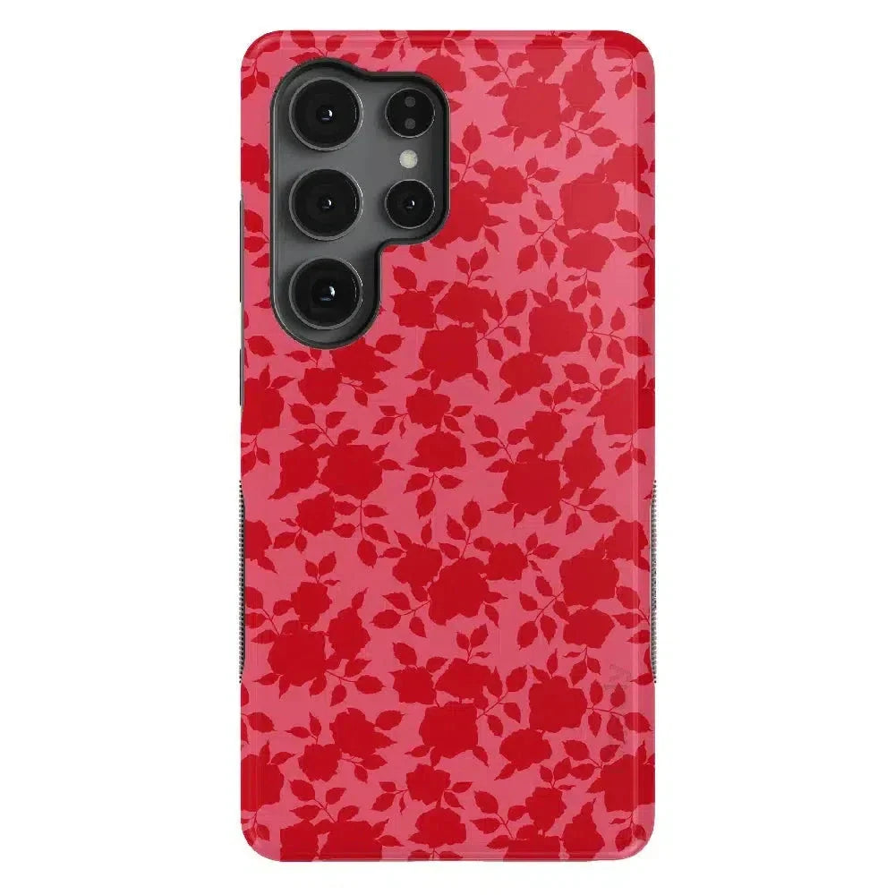 Rose Garden | Red Aesthetic Case Phone Case Casetry Bold Flex + MagSafe® Galaxy S25 Ultra 