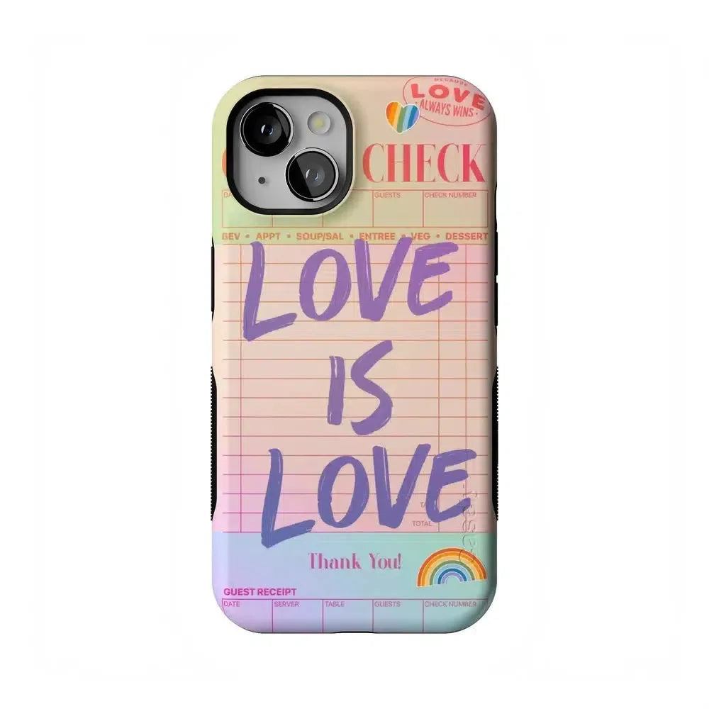 Love is Love | Guest Check Pride Case Phone Case Casetry Bold Flex + MagSafe® iPhone 13