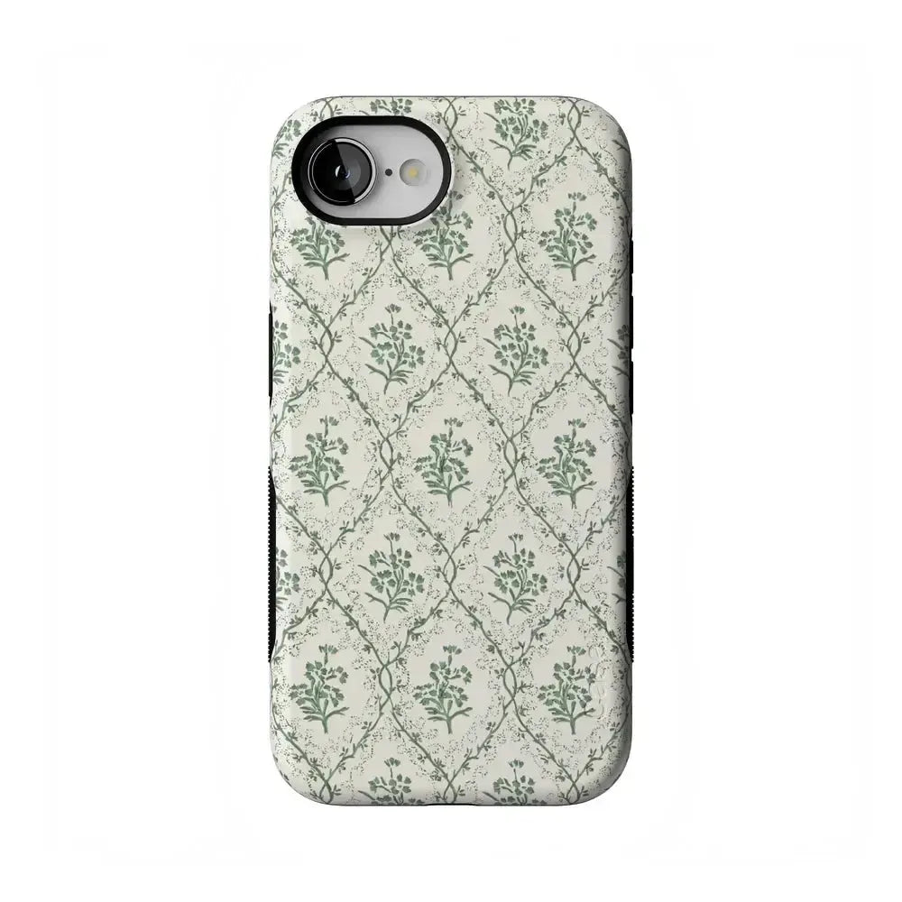 Sage Tapestry | Floral Vines Case iPhone Case get.casely Bold Flex + MagSafe® iPhone 16e 