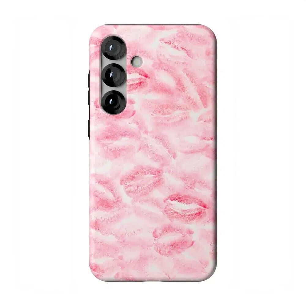 Sealed with a Kiss | Pink Lipstick Case Phone Case Casetry Essential + MagSafe® Galaxy S25 Plus 