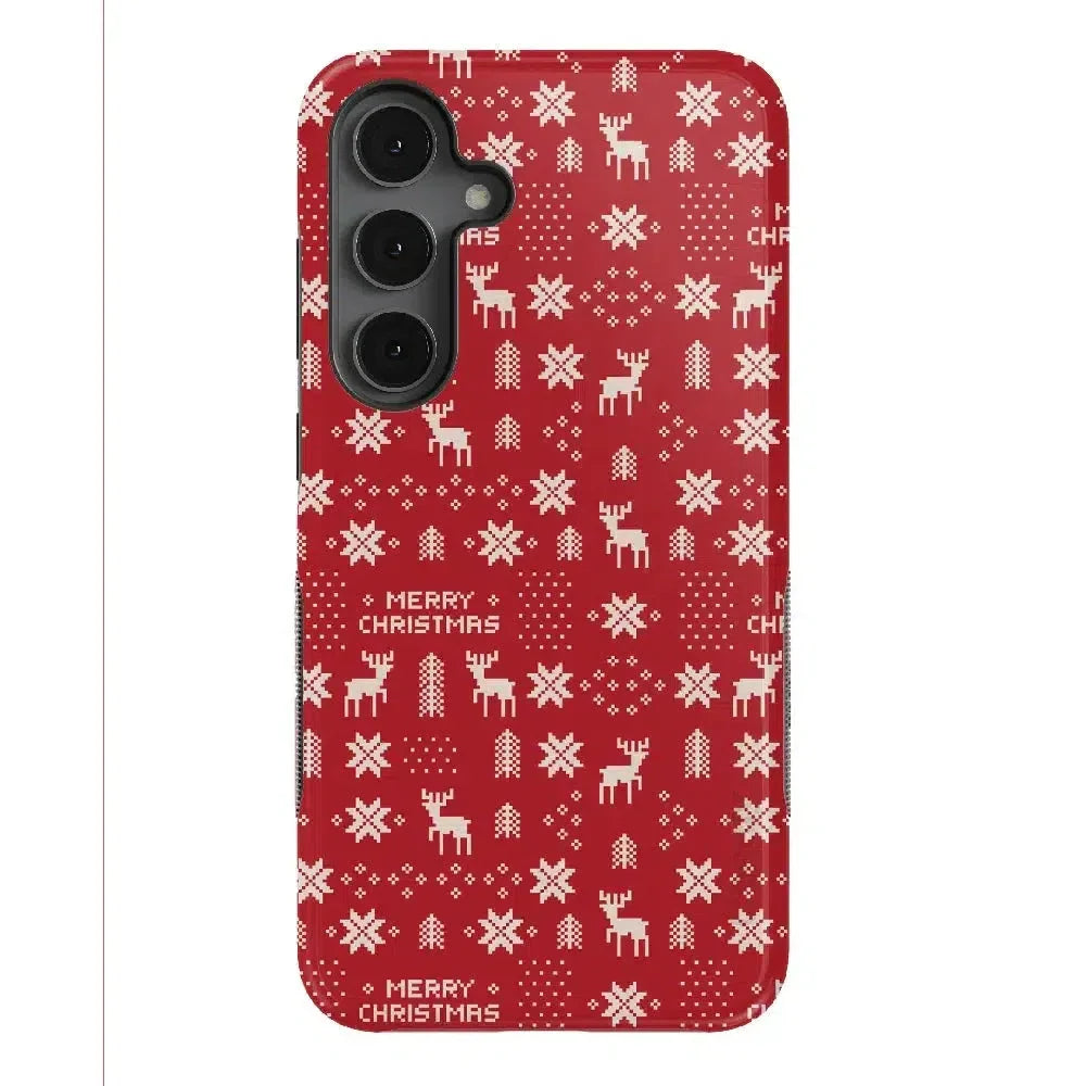 Stocking Stuffer | Christmas Knit Case Phone Case Casetry Bold Flex + MagSafe® Galaxy S25 Plus 