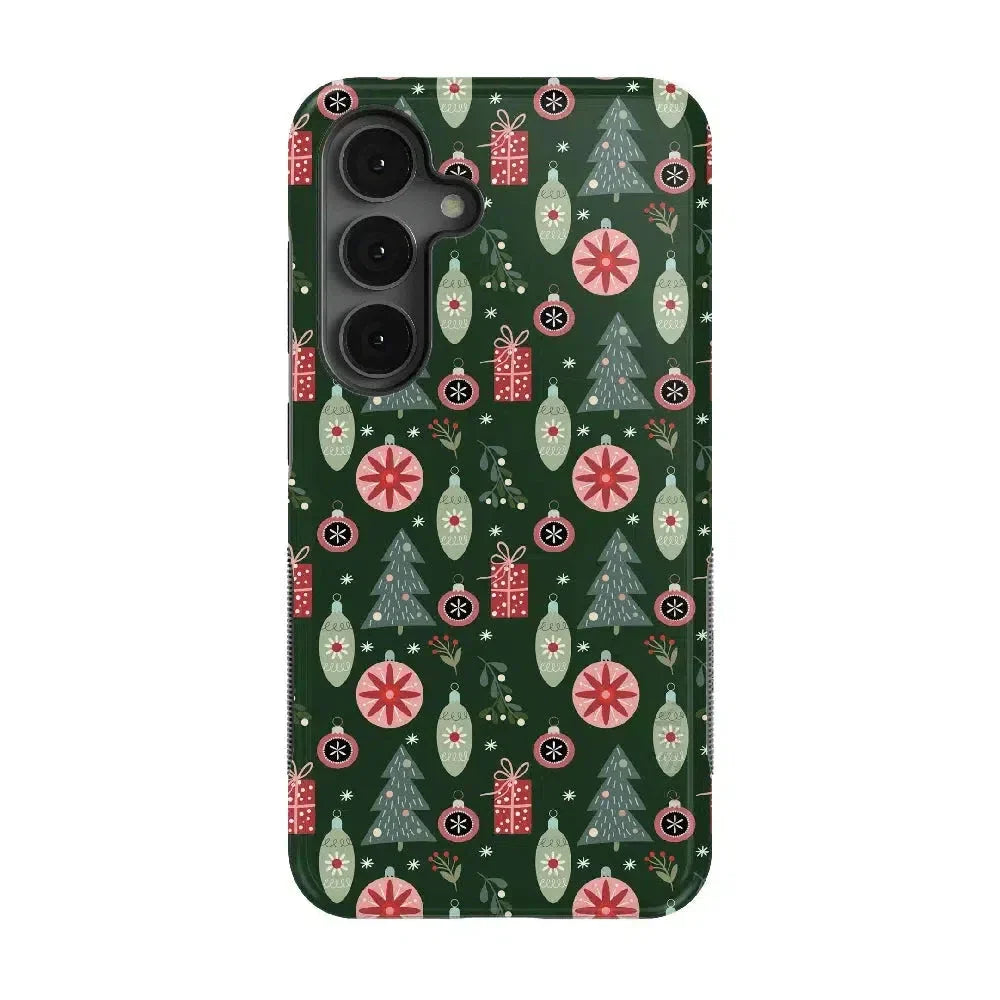 Tinsel Town | Christmas Ornament Case Phone Case Casetry Bold Flex + MagSafe® Galaxy S25 