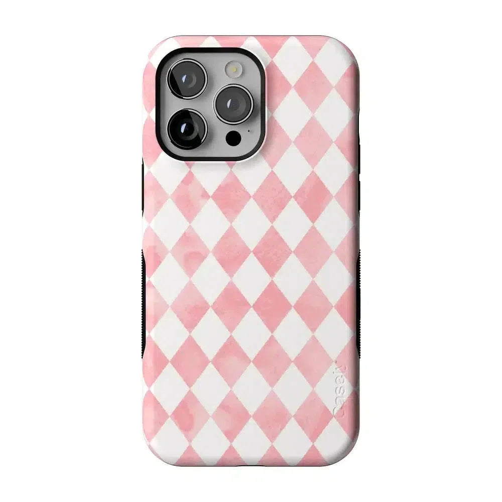 Queen of Diamonds | Pink Watercolor Case Phone Case Casetry Bold Flex + MagSafe® iPhone 14 Pro Max