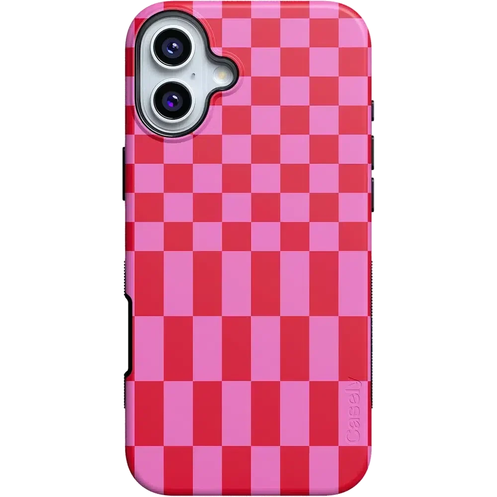 Vibe Check | Pink Checkerboard Case Phone Case Casetry Bold Flex + MagSafe® iPhone 16 Plus 