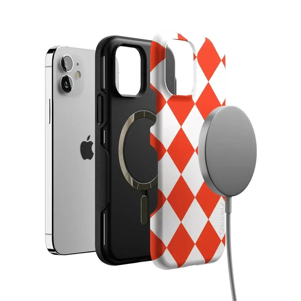 Red Checkerboard | High Contrast Design Case