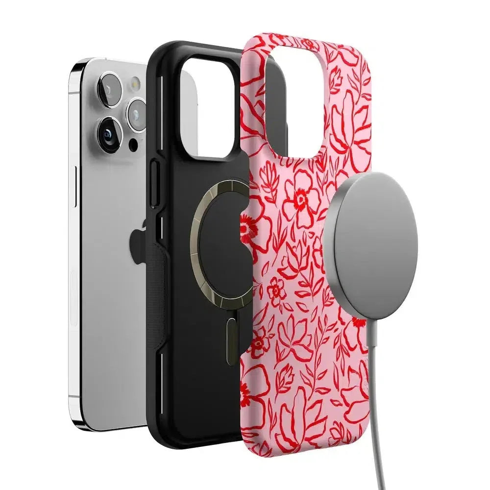 Blush Garden | Floral Doodle Case