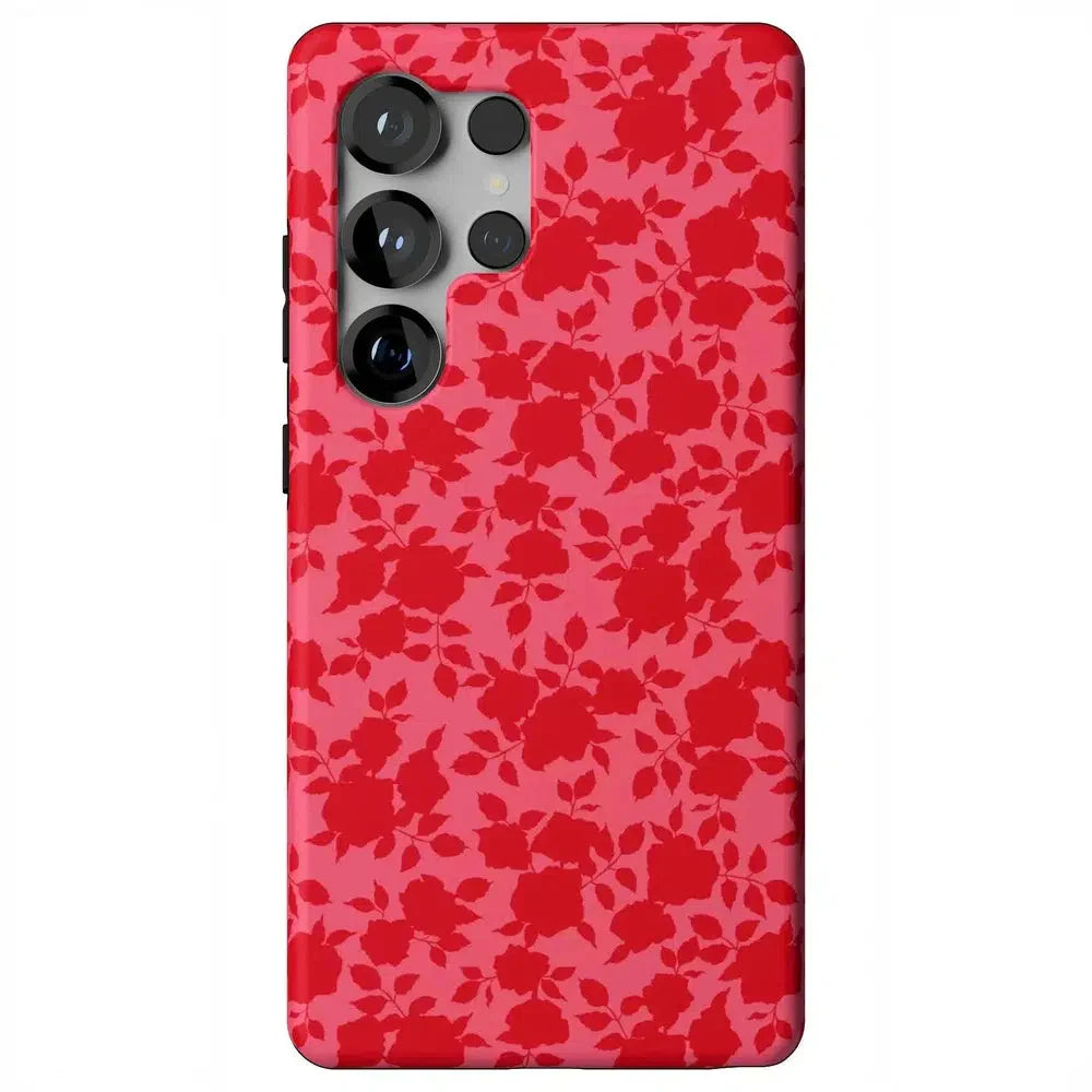 Rose Garden | Red Aesthetic Case Phone Case Casetry Essential + MagSafe® Galaxy S25 Ultra