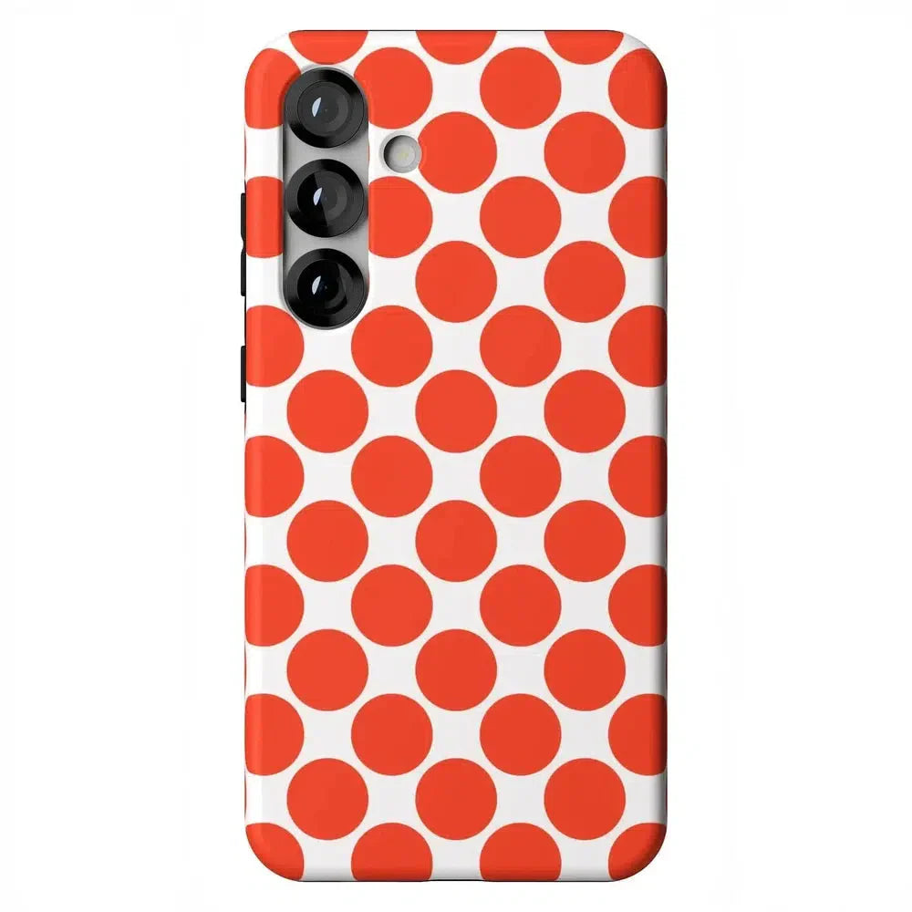 Red Dots | High Contrast Design Case Phone Case Casetry Essential + MagSafe® Galaxy S25 Plus 