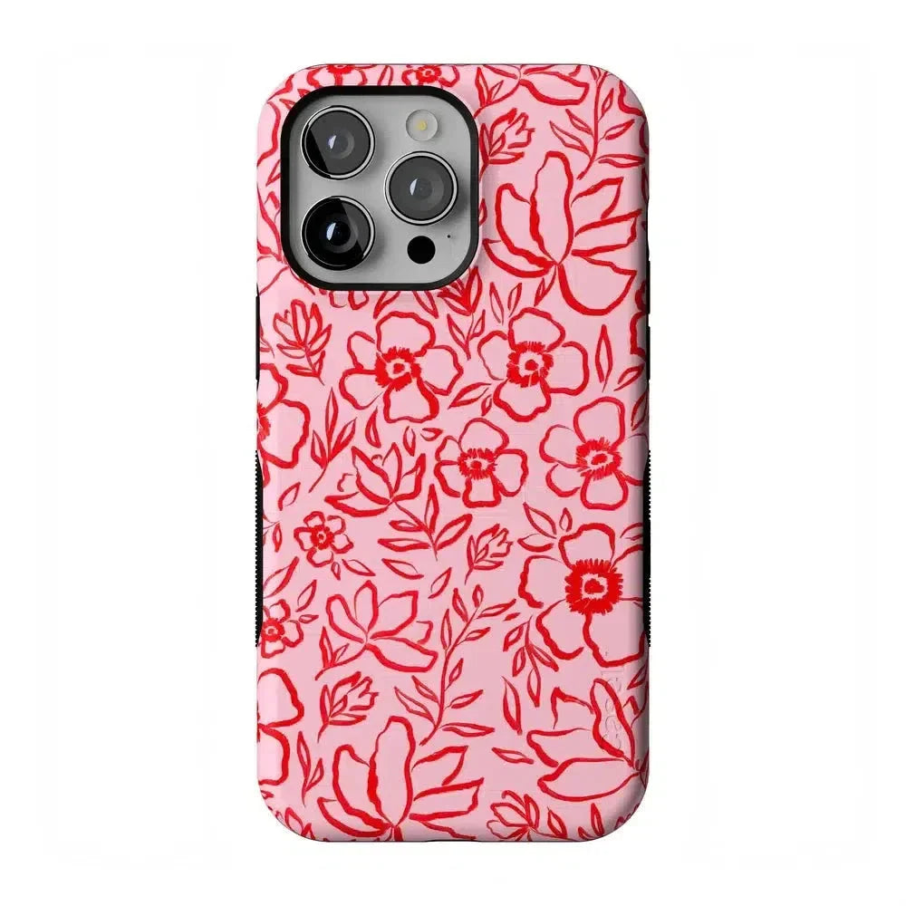 Blush Garden | Floral Doodle Case Phone Case Casetry Bold Flex + MagSafe® iPhone 14 Pro Max