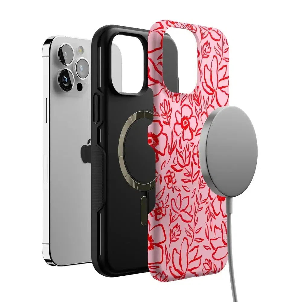 Blush Garden | Floral Doodle Case